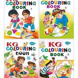 Sawan KG Colouring Books Part 1 to 4 Pack of 4 - English-16