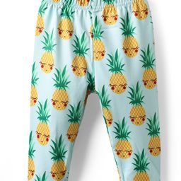 Kookie Kids Full Length Leggings Pineapple Print - Blue-image-124