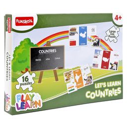 Funskool Lets Learn Countries Puzzle - 16 Pieces-10