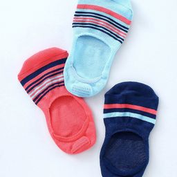 Honeyhap Premium No Show Bamboo Nylon Spandex Set of Socks Pack of 3 - Multicolor-image-71