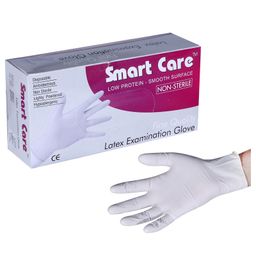 Smart Care Small Size Latex Medical Hand Gloves White - 100 Pieces-picture-20