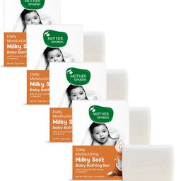 Mother Sparsh Daily Moisturising Milky Soft Baby Bathing Bar - 75 g (Pack of 4)-image-23