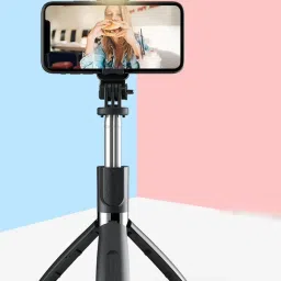 BUFONA Bluetooth selfie stick mobile holder tripod with light & remote control shutter Tripod, Tripod Kit, Monopod, Monopod Kit, Tripod Clamp-26