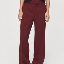 MANGO Women Straight Mid-Rise Trousers-picture-23