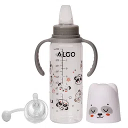 Adore Infants Grey 2 in 1 Baby Silicon Spout & Straw Sipper-7