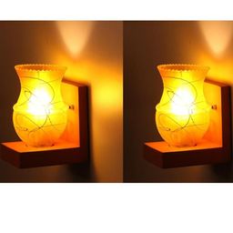 SOMIL Yellow Glass Cylinder Printed Wall Lamps-image-77