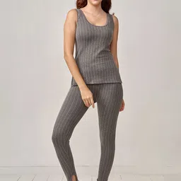 INFERNO Women Striped Cotton Thermal Set-picture-30