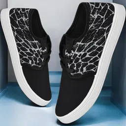 Free Kicks Men Black Canvas Marking Running Sports Shoes-picture-19