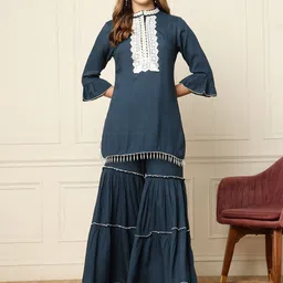 DEEBACO Kurti With Sharara Co-Ords-image-3