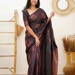 SAADHVI Floral Zari Pure Silk Kanjeevaram Saree-picture-48