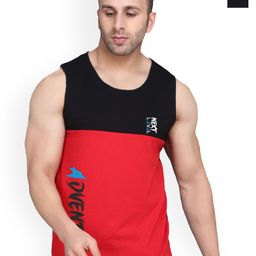 SLOWLORIS Men Pack Of 2 Bio-Wash Printed Gym Innerwear Vests-picture-47