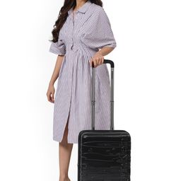Calvin Klein STATE OF FLOW Range Black 21" Cabin Hard Luggage-28