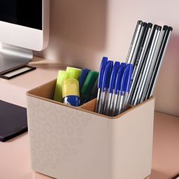 Aura Brown Regular Desk Organisers-21