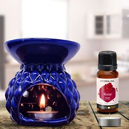 PEEPALCOMM 2-Pcs Blue Aroma Oil Diffuser With Scented Oils-83