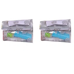 prettykrafts Grey & Blue 2 Pieces Reusable Makeup Organiser-15