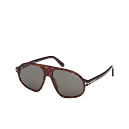 Tom Ford Men Havana Oversized Sunglasses with UV Protected Lens FT1178 58 52N-image-79