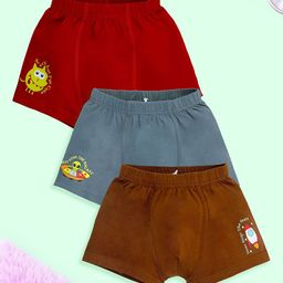 KiddoPanti Boys Pack Of 3Trunks - SS25BXR012--28