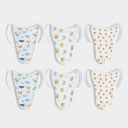Orange Sugar Set Of 6 Muslin Cotton Printed Nappies-image-47