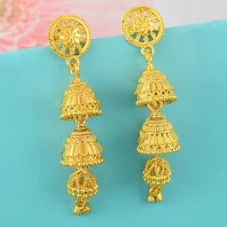 MEMOIR Classic Jhumkas Earrings-22