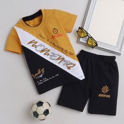 BAESD Kids Printed Short Sleeves T-shirt With Shorts-36