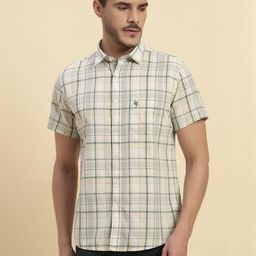 Cantabil Men Comfort Checked Casual Shirt-image-56