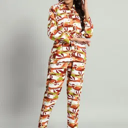 SEPHANI Printed Pure Cotton Shirt With Trouser Co-Ords-picture-52