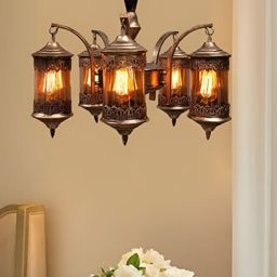 GAUVIK Gold-Toned Glass Ceiling Lamp-picture-22