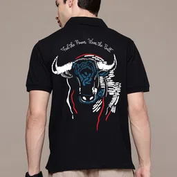 Moda Rapido Men Printed Polo Collar T-shirt-image-67