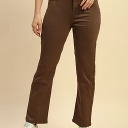 Global Republic Women Relaxed Straight Leg High-Rise Trousers-image-30