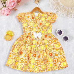 BAESD Floral Print Puff Sleeve Fit & Flare Dress-image-77