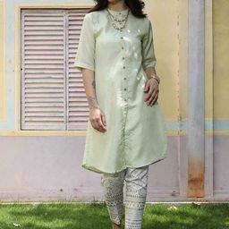 QISSA Women Regular Kurta with Trousers-image-58