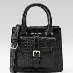 Van Heusen Croc-Textured Handheld Bag-33