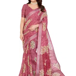 Moda Rapido Floral Printed Saree With Unstitched Blouse Piece-picture-44