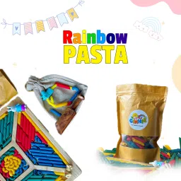 Rainbow Pasta Sensory Box for Toddlers | Learning & Montessori Activity Box Toys-image-30