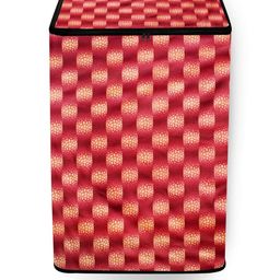 The Furnishing Tree Washing Machine Cover Gingham Pattern Red Compatible for Whirlpool 6.5 Kg Fully-image-55
