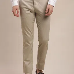 Turtle Men Printed Relaxed Skinny Fit Chinos Trousers-image-77