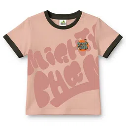 Chhota Bheem Boys Chhota Bheem Graphic Printed Round Neck Cotton T-shirt-picture-35