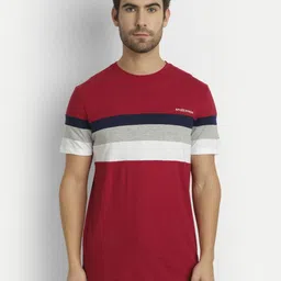 AMSWAN Men Printed Extended Sleeves Applique T-shirt-image-85