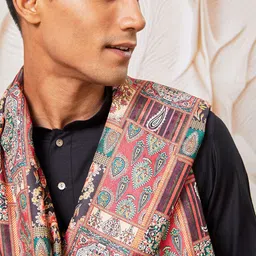 VASTRAMAY Men Regular Kurta with Pyjamas & With Dupatta image 5