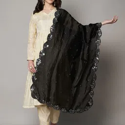 MUFFLY Ethnic Motifs Embellished Dupatta-picture-12