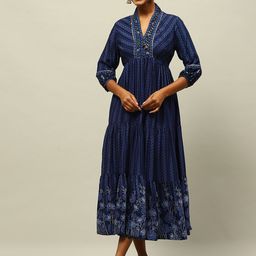 Rangriti Women Ethnic Motifs Printed Empire Dress-image-96