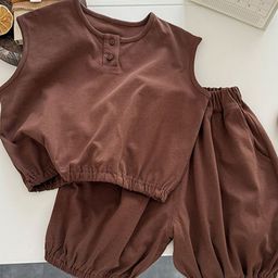 StyleCast x Revolte Kids Sleeveless Pure Cotton T-shirt With Shorts-image-90