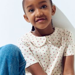 H&M Picot-Trimmed Cotton Top-image-78