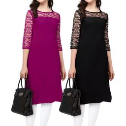 HEMANG FASHION Pack Of 2 Straight Kurti-image-40
