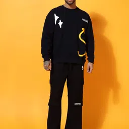 GRIFFEL Men Round Neck Long Sleeves Tracksuits-picture-45