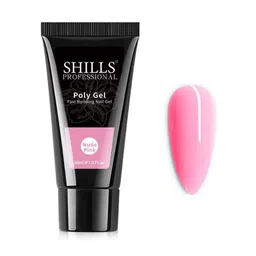 shills professional Nail Art UV Fast Building Poly Gel - 30 ml Shade Nude Pink-37