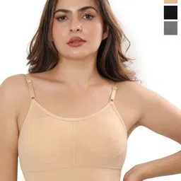 CALBONE Pack Of 3 Full Coverage Lightly Padded Everyday Bra-picture-28