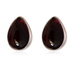 Silver Planets 92.5-925 Sterling Silver Garnet Stone Tiny Latest Stud Earrings for Women and Girls-12