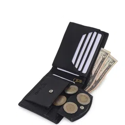 JND Men Textured PU Two Fold Wallet image 4