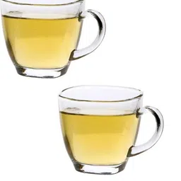 Somil Clear Glass Coffee & Tea Cup / Mug (100 Ml), Enjoy Your Drink in Style, 6.7 X 9 X 6.5 Cm, Pack of 2-image-97